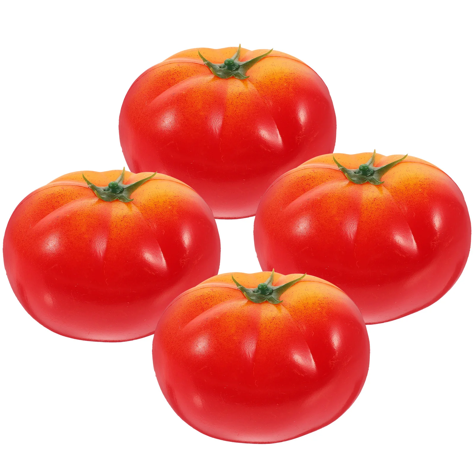 

4 Pcs Plastic Tomato Model Lifelike Fake Outdoor Artificial Tomatoes Showcase Display Props Vegetable Foam Simulation Toddler