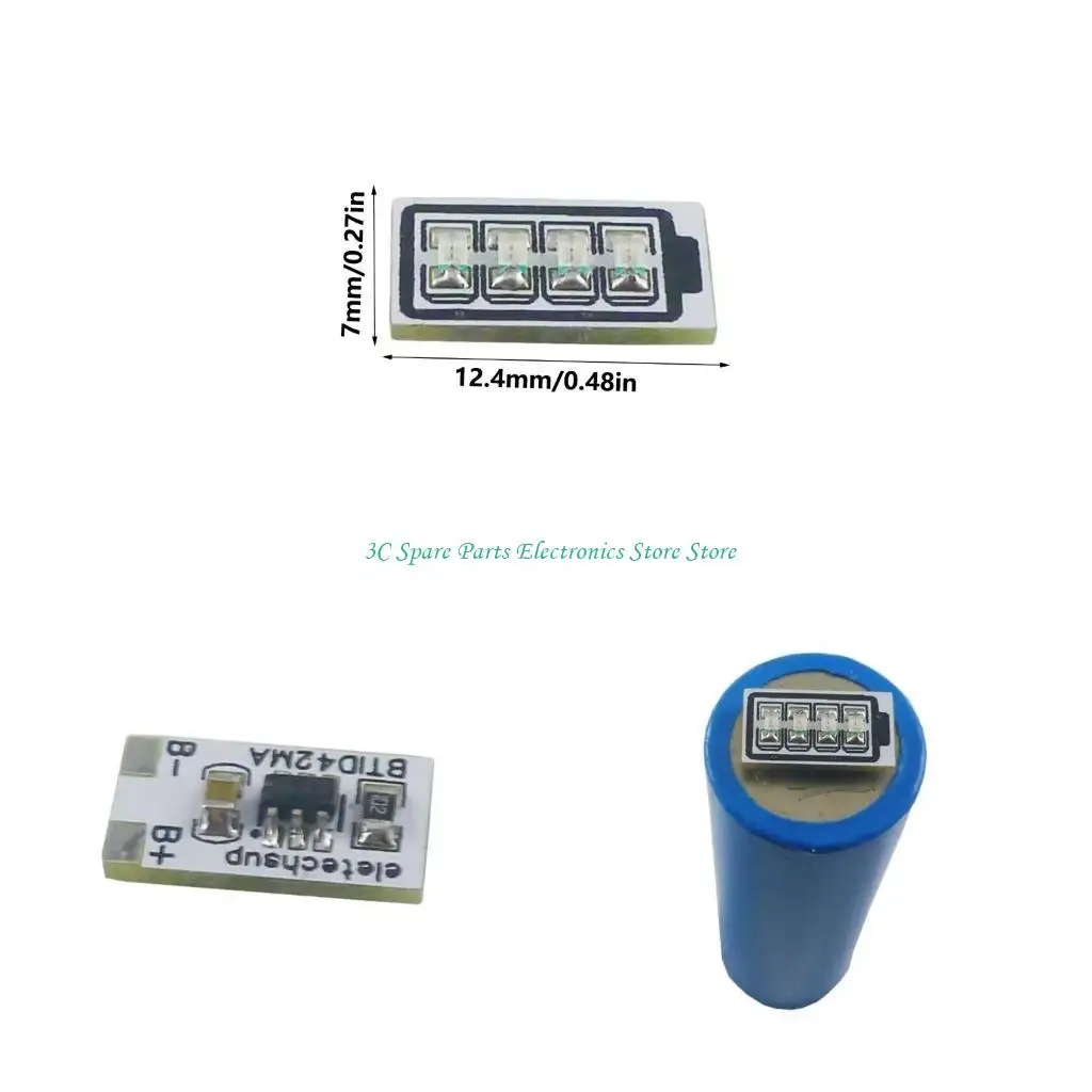 

High Precised 4.2V 3.7V Battery Level Indicator Lithium Battery Power Indication Module for 1S Lion Li with Display