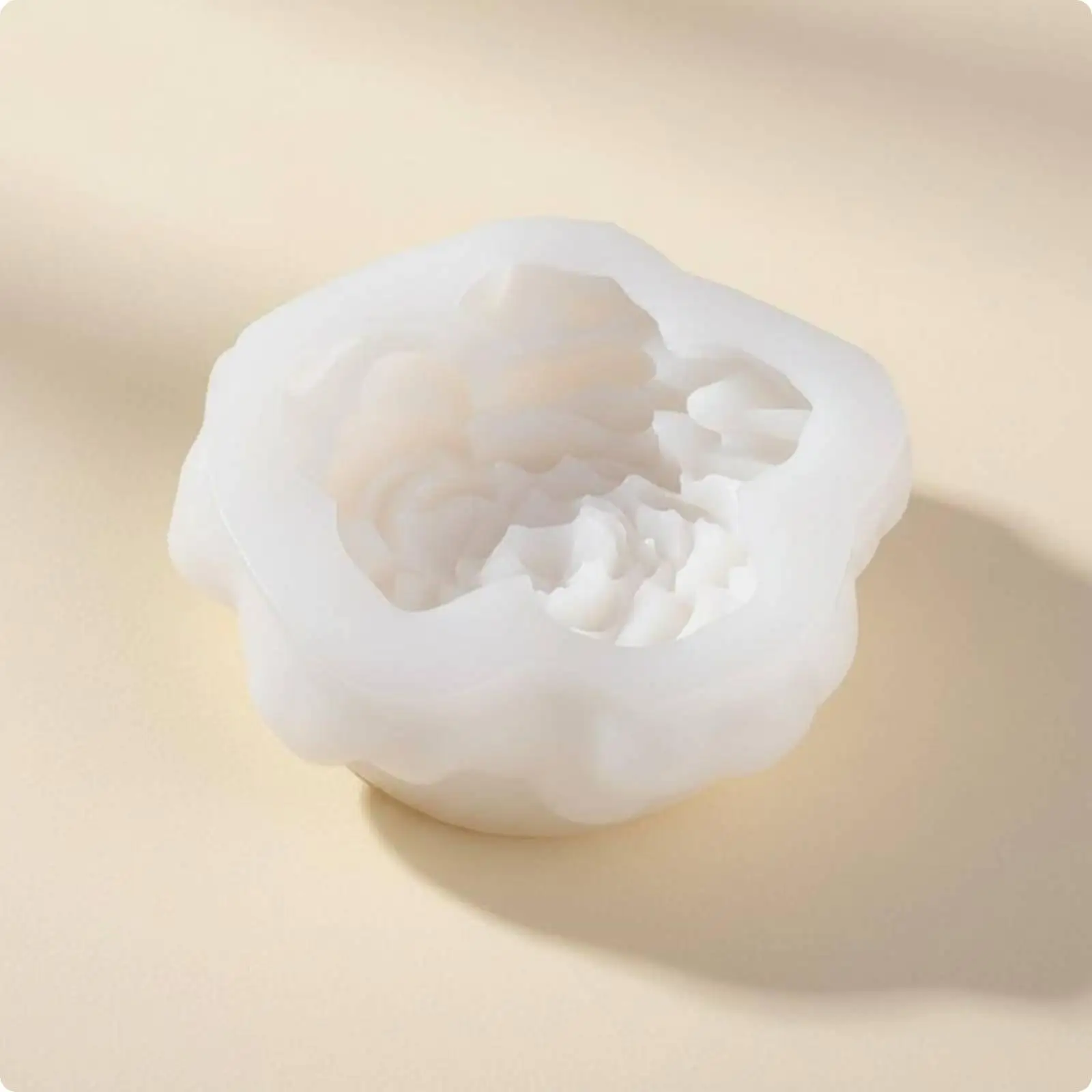 Peony Candle Form Reusable Peony Form Non-Stick for Handmade Makers