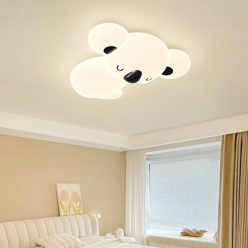 Imagem -04 - Led Cartoon Bear Ceiling Lights Koala Luz Moderno Criativo Bonito Decoração do Quarto das Crianças Quarto Bebê Menino Menina