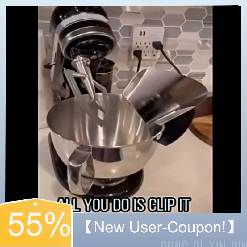 

【Fast Delivery】Stainless Steel Bowl With Handle +Stainless Steel Inlet For Kitchenaid 6Q Bowl-Lift Stand Mixer Accessories