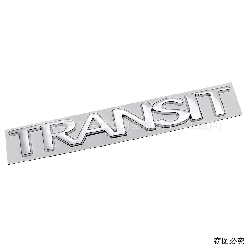 3D Metal TRANSIT Letter Emblem Door Side Rear Tailgate Badge Sticker Car Styling Accessories Fit Ford New Transit