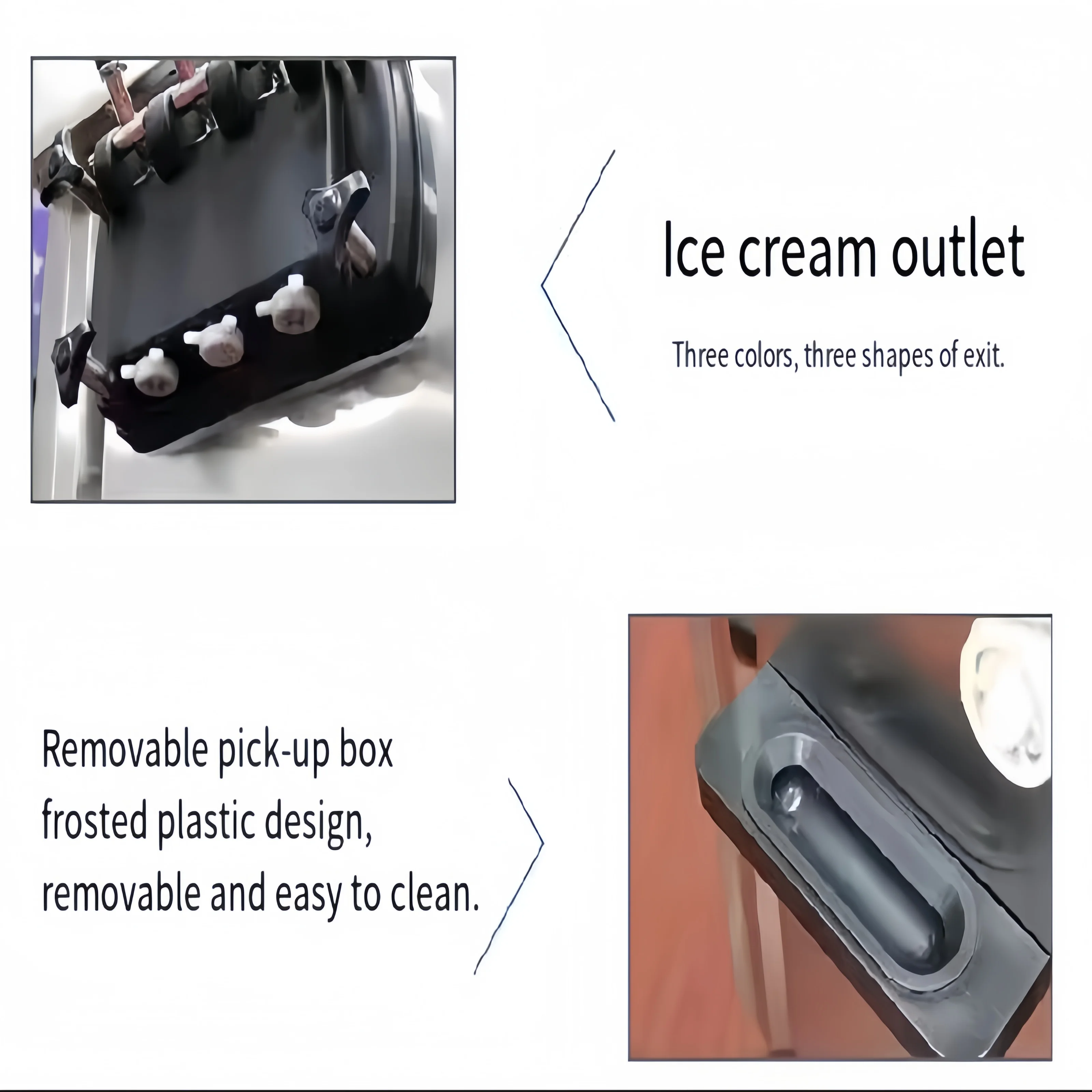 Hot Selling Small Tabletop Three Flavor Soft Ice Cream Machine Soft Serve Ice Cream Making Machine