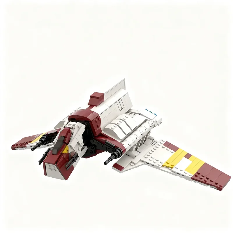 906 деталей MOC Модель космического корабля из фильма «Звёздные войны» — конструктор для самостоятельной сборки, креативная игрушка, подарок на день рождения, космический корабль.