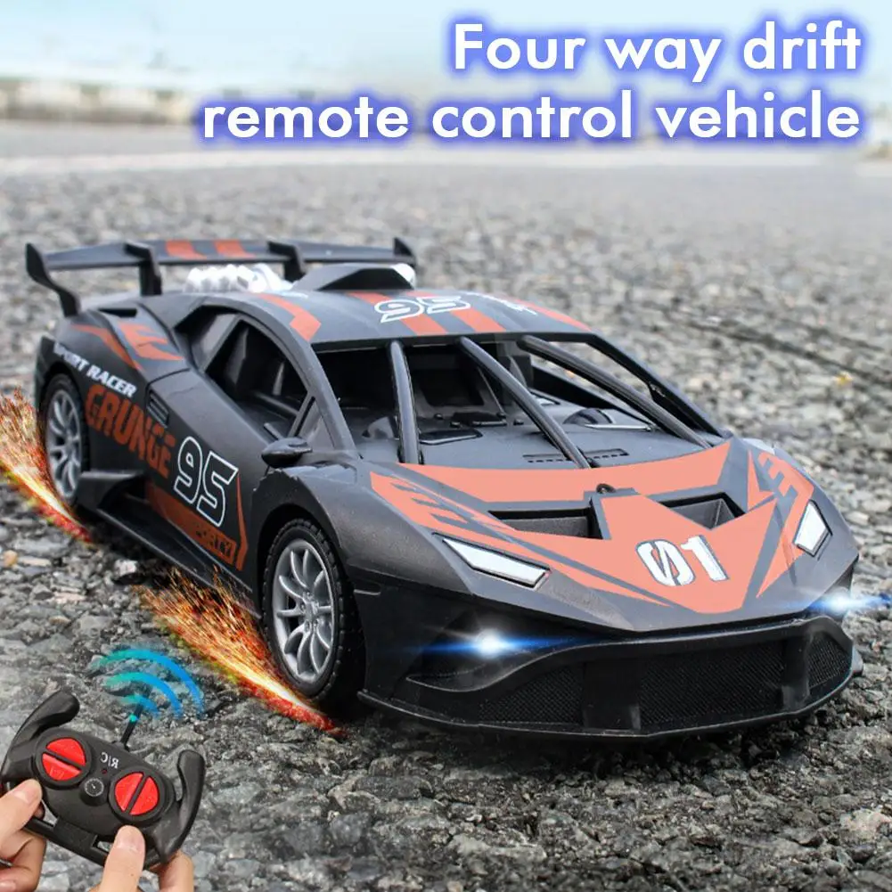 Four-way Remote Control Car Racing Electric High-speed Car Children's Toys Remote Control Car Boy Car Toy Birthday Gift