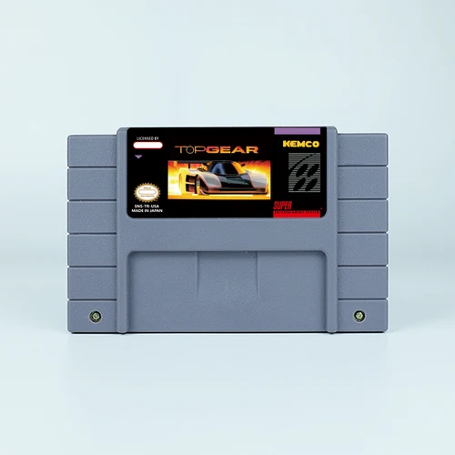 Juego de acción Top Gear 1 2 para tarjeta de juego SNES de 16 bits para consola de videojuegos SNES versión NTSC de EE. UU.