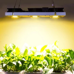 Full Spectrum COB LED Grow Lamps 50W 100W 150W 200W With Fan Plant Lighting for Greenhouse Hydroponics Seeds of Indoor Flowers