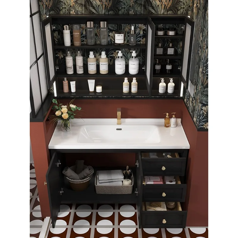

Bathroom cabinet ceramic integrated basin bathroom washbasin cabinet combination floor-standing washbasin washbasin