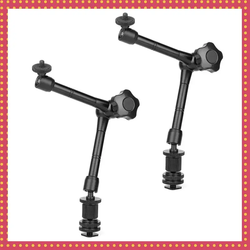 

B74A 2X Magic Arm 11-дюймовый шарнирный рычаг Magic Friction с креплением для горячего башмака и винтом для штатива 1/4 дюйма