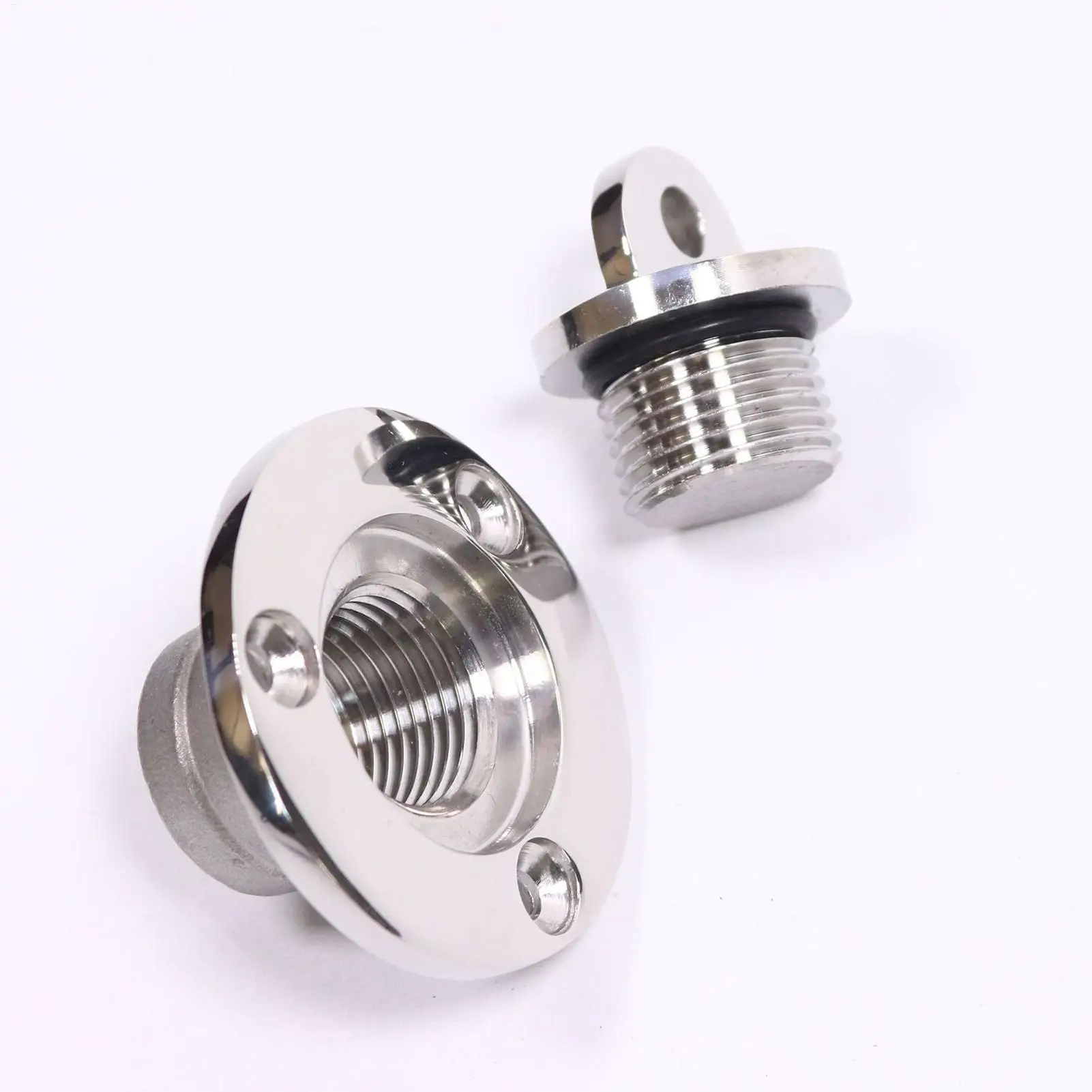 Marine Drain Plug 1inch Stainless Steel Screw Type Boat Drain Valve Leak Proof Safety Plug Replacement Boat Hardware Accessries
