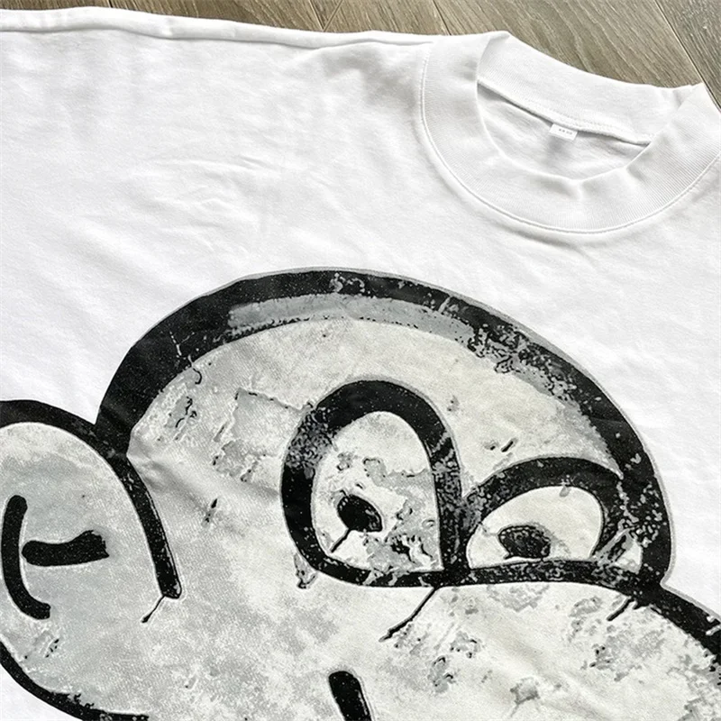 

2024ss Blutosatire Cartoon Print T-Shirts For Men Women 1:1 Top Quality White Oversized T Shirt