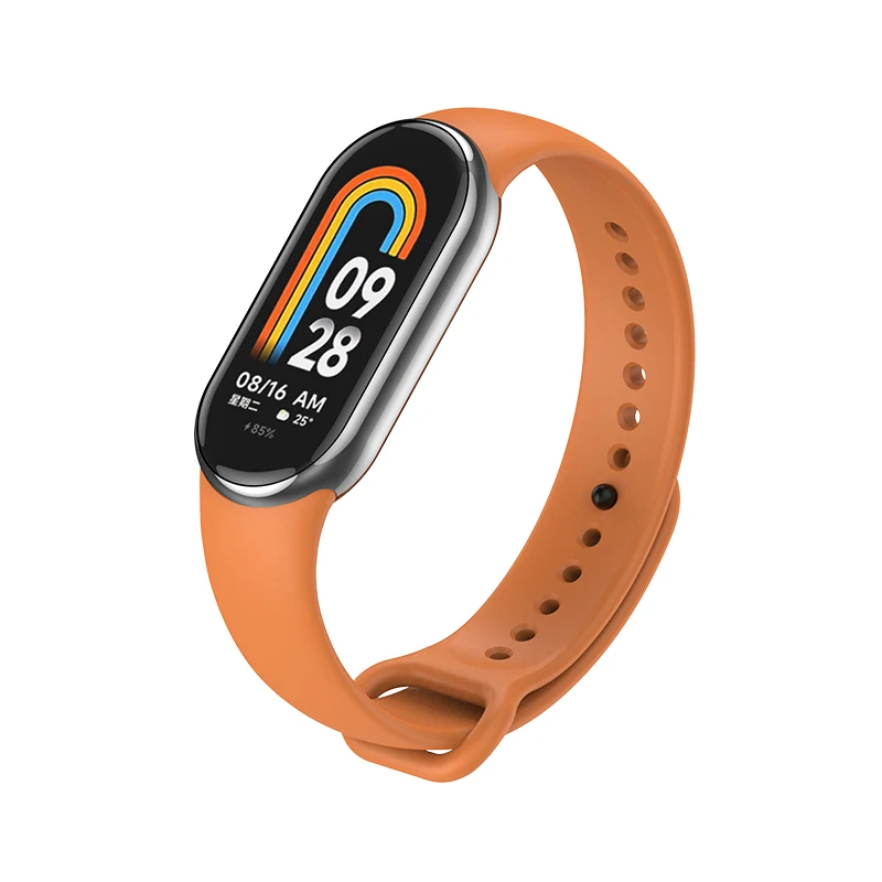 Siliconen bandje voor Xiaomi Mi Band 9 8 bandje NFC sport rubberen armband polsbandje Pulseira Correa Xiaomi Smart Band 10 accessoires