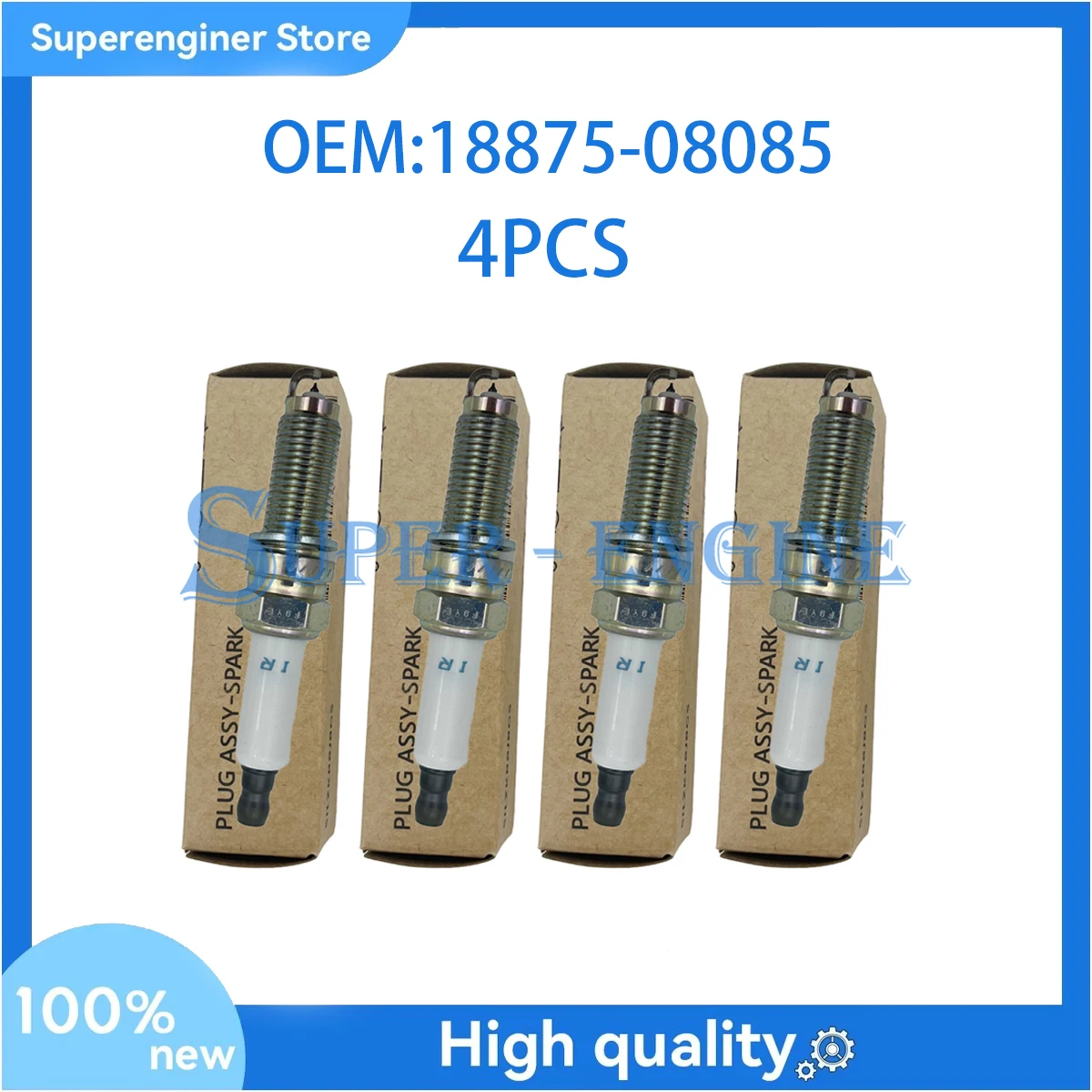 

4PCS SPARK PLUG ASSY 18875-08085 1887508085 for HYUNDAI AVANTE KIA K5 20
