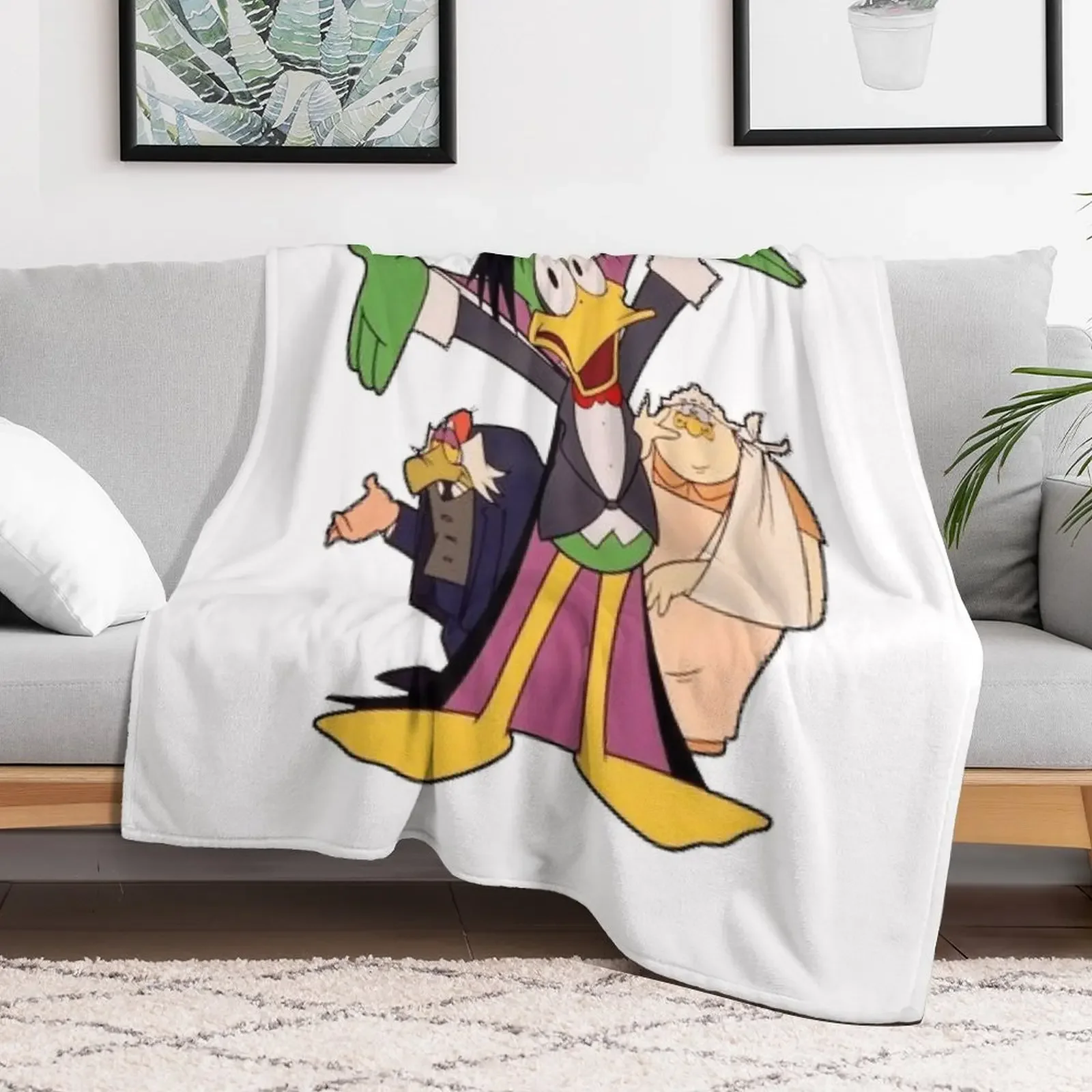 Count Duckula Throw Blanket for winter Retros Hairy Blankets