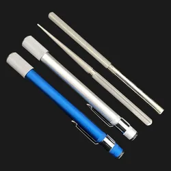 Multifunctional 400 Mesh Fishing Hook Double-Headed File Diamond Pens Shaped Knife Sharpener for Outdoor Fishing