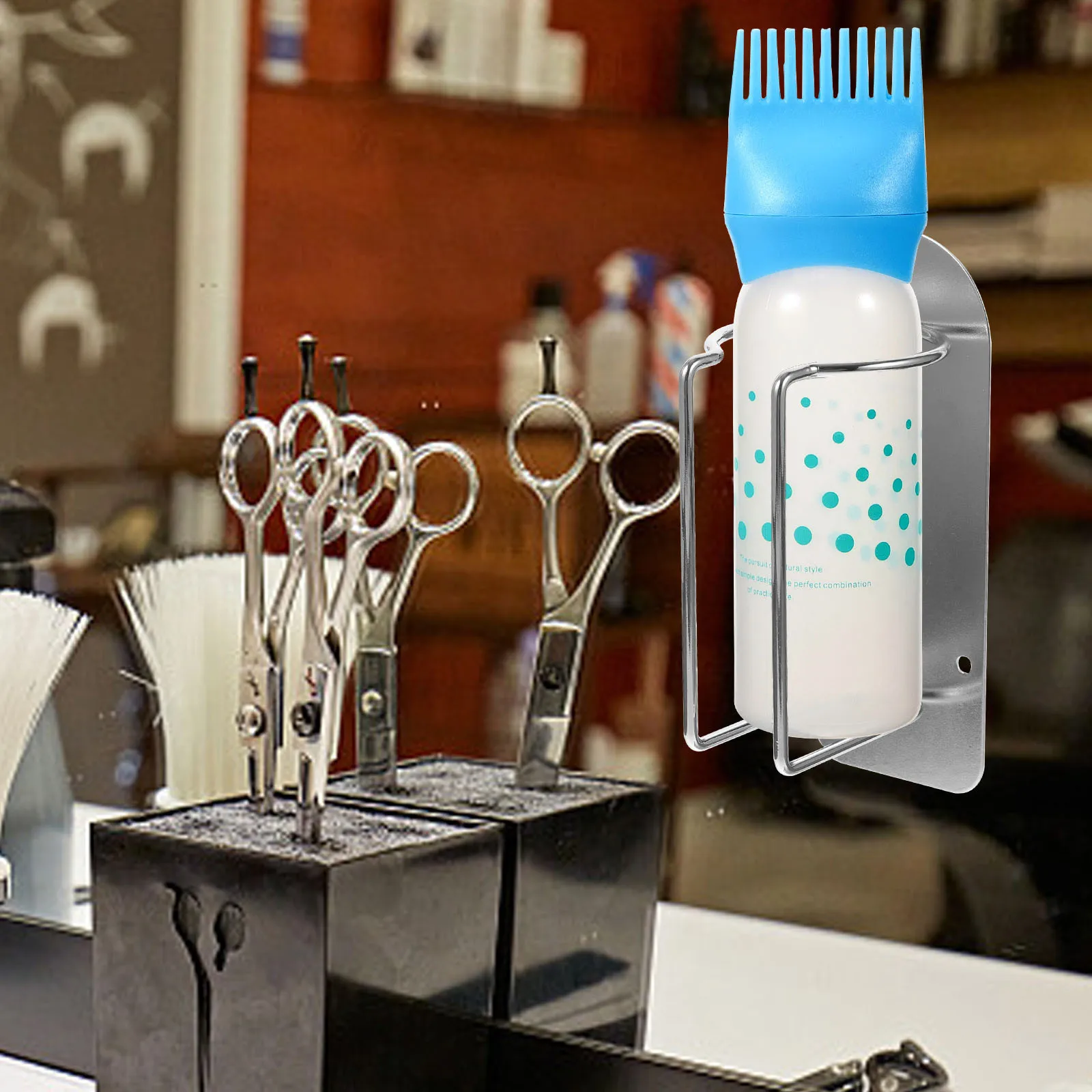 

2Pcs Root Comb Bottle Applicator for Hair Dye Oil Application with Measuring Scale Bottle Reusable Portable Design