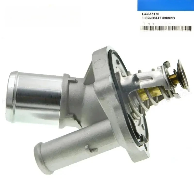 Engine Coolant Thermostat Housing Assembly Fit CX-7 Auto Cooling System Temperature Control Replacement Part