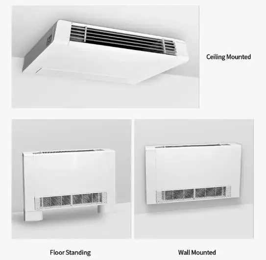 High Quality Ultra Thin Slim Fancoils air conditioning Water Wall Mounted Floor Standing Fan Coil Unit