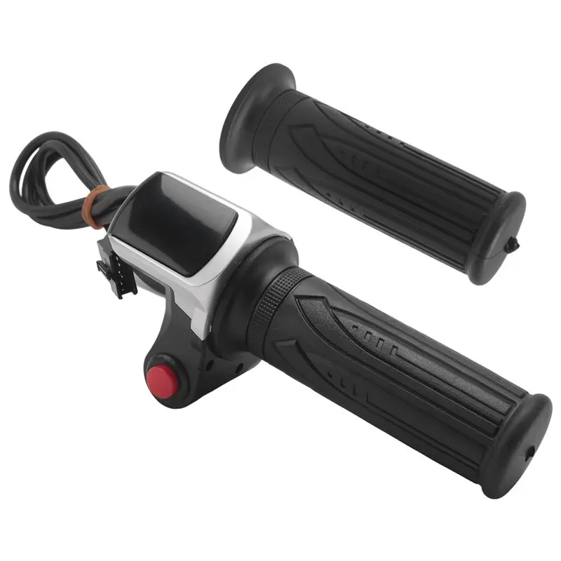 

Upgraded Scooter Throttle Handle Electric Bike Throttle With LCD Display Handle Throttle For 36V Twist Throttle Scooter E-Bike P