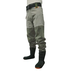 Breathable Waterproof Fly Fishing Waist Waders Stockingfoot High Pant Wader Durable Duck Hunting Wading Pants