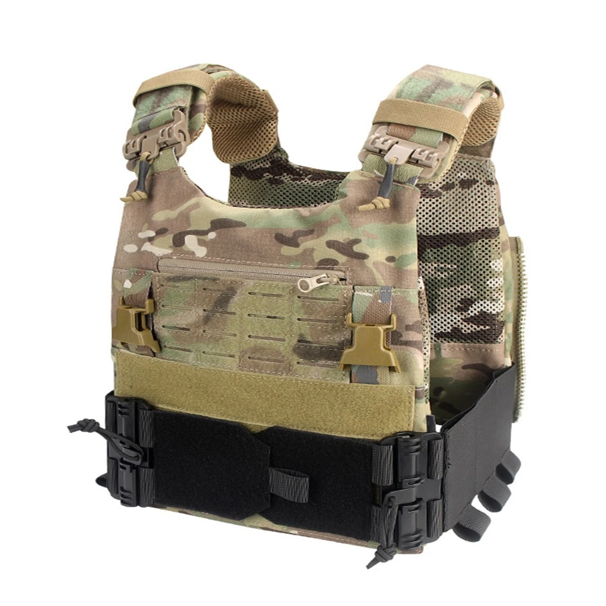 Tactical Vest Quick Release Side Tailleband Edc Elastische Tailleband Molle Quick Release Gesp Kit Voor Jpc Cpc Ncp Accessoires