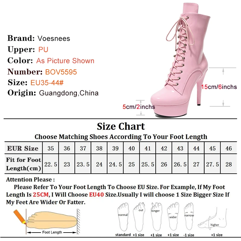 2023 Pink boot for Women 15CM6Inch High Heels ZIP Ankle Boots Lace-up Nightclub Knight Black Sexy Pole Dancing Platform Shoes