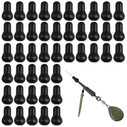 40/80Pcs Carp Fishing Running Rig Kit Round Head Rubber Buffer Bead Helicopter Rigs Carp Fishing Terminal Tackle Accessories