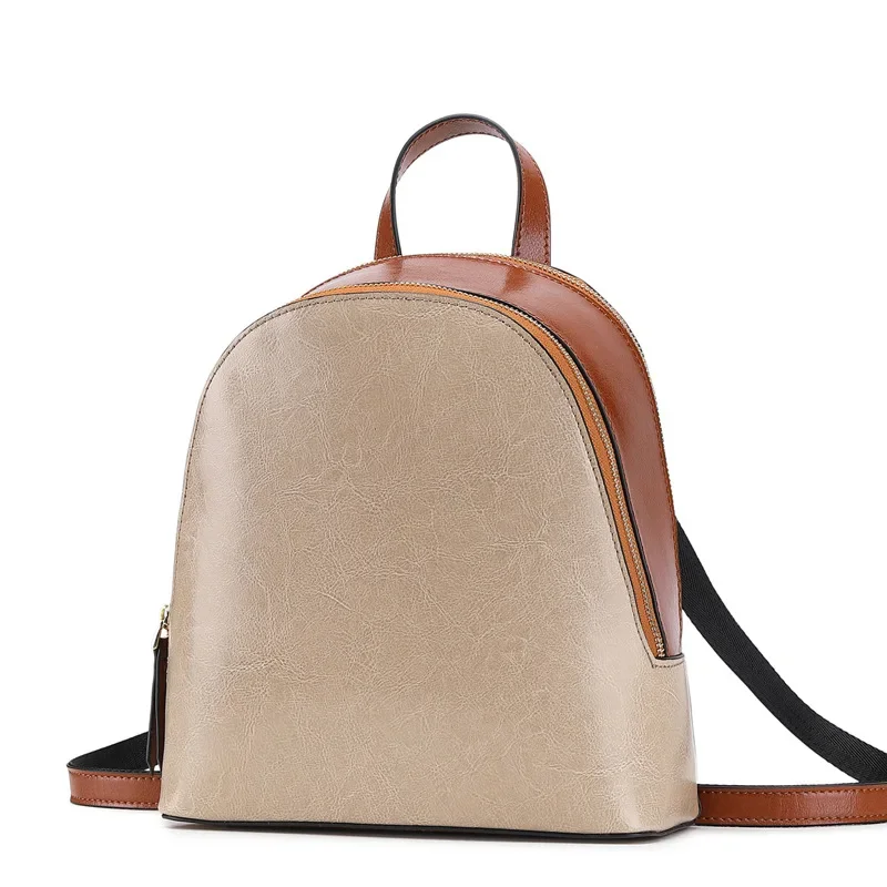 Genuine Leather Women BackpackCross Body Shoulder Bag GirlsMessenger Bags 2022 New Cowhide Backpack Women's Schoolbags for Girls