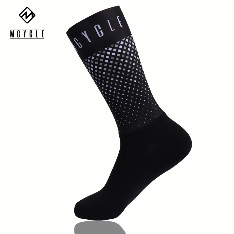 Mcycle Anti Slip Siliconen Zomer Aero Sokken Ademende Fietssokken Heren Fiets Sport Running Bike Sokken Calcetines Ciclismo