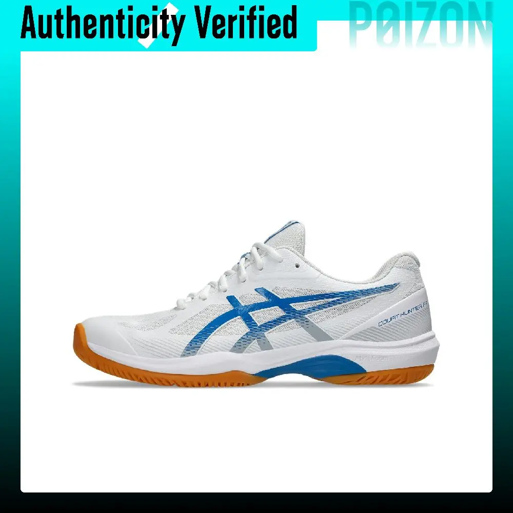 ASICS COURT HUNTER FF Breathable Badminton Shoes Men's White Blue 1071A111-102