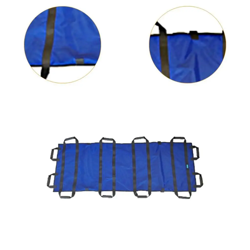 Foldable Household Soft Stretcher with 12 Handles Elderly Transfer Board