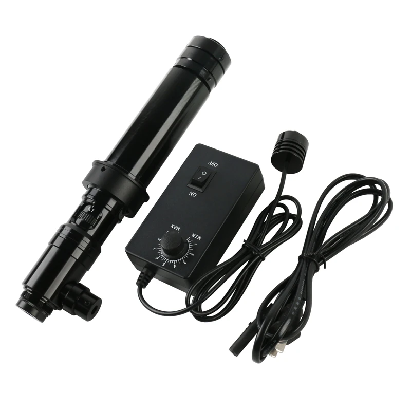 Coaxial Light Optics Ccd Cmos Câmera Microscópio Zoom Monocular c Lente de Montagem para Telefone Touch Lcd Ito Pcb Verifique 400x 800x 1000x