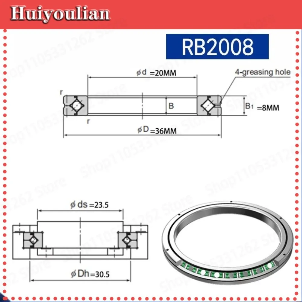 Crossed Roller Bearing RB2008UUCCO/P5