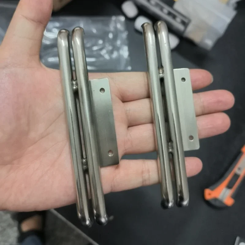 Металлические боковые педали для пикапа Tamiya Bruiser, масштаб 1:10, рок-гусеничный грузовик, опционная часть радиоуправляемого автомобиля Металлические боковые педали для пикапа Tamiya Bruiser, масштаб 1:10, рок-гусеничный грузовик, опционная часть радиоуправляемого автомобиля