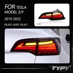 TYPY Dynamic Signal Head Lamp Automotive Accessories Upgrade Modified New LED For Tesla Model 3/Y 2019-2022 Headlights