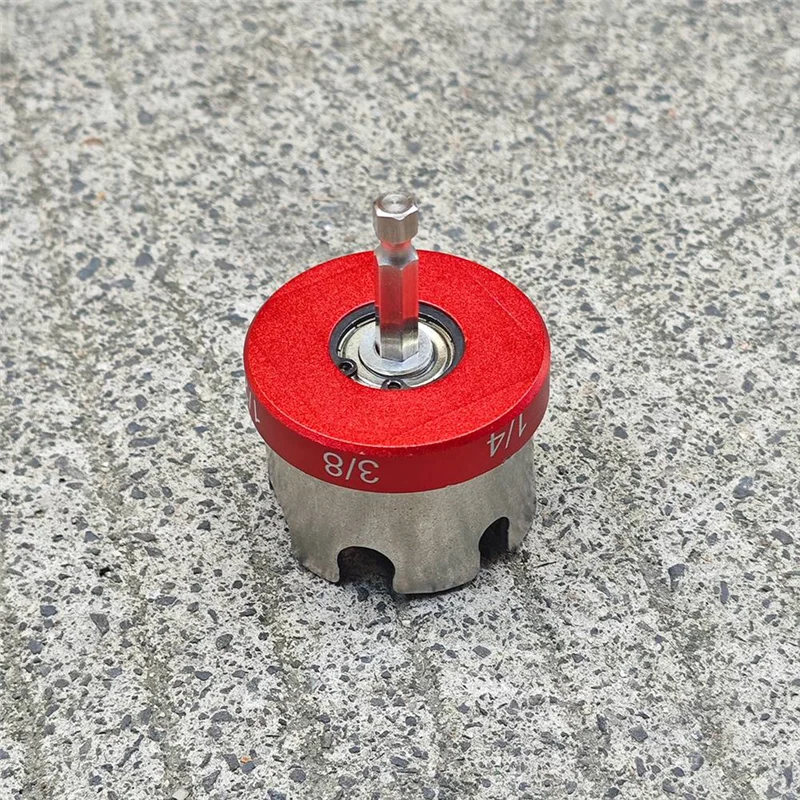 Abwz-alumínio porca zíper broca chave de soquete ferramenta acessório para fixação rápida 1/4 "3/8" 1/2 "haste rosqueadas