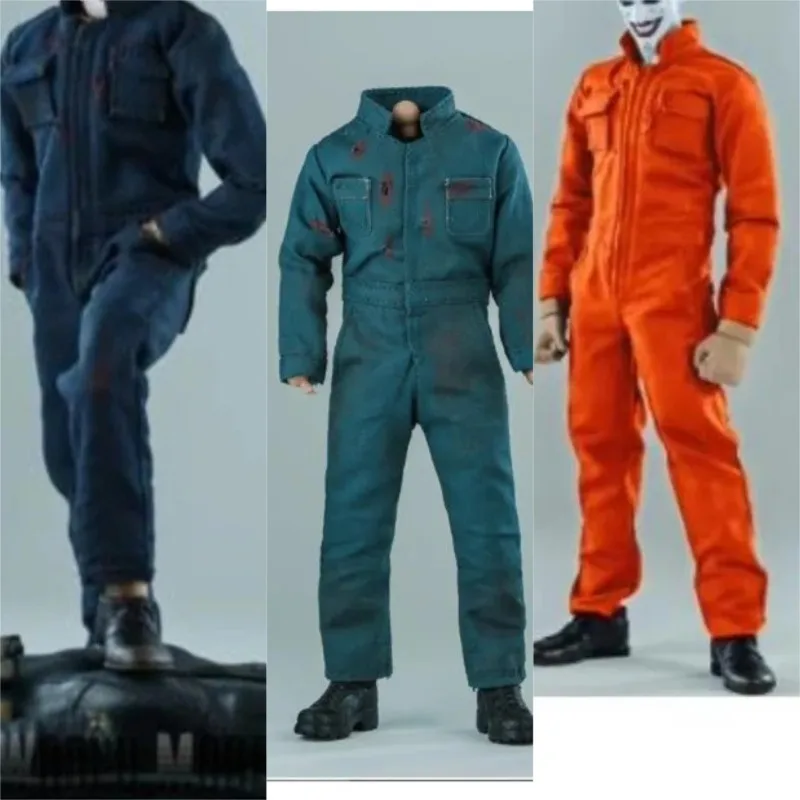 

1:12 Scale Male Action Figures Jumpsuit There-colors Doll Clothing Outfits for 6inch Soldier Figures Body Toy