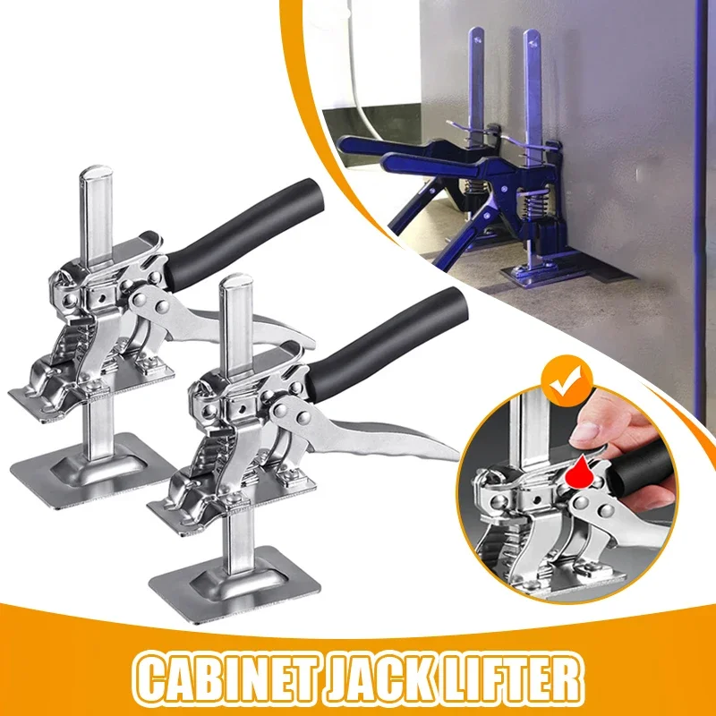 

1Pc New Labor Saving Arm Board Jack Cabinet Lifter Height Locator Adjusting Lifter Multifunctional Anti-Slip Hand Lifting Tool