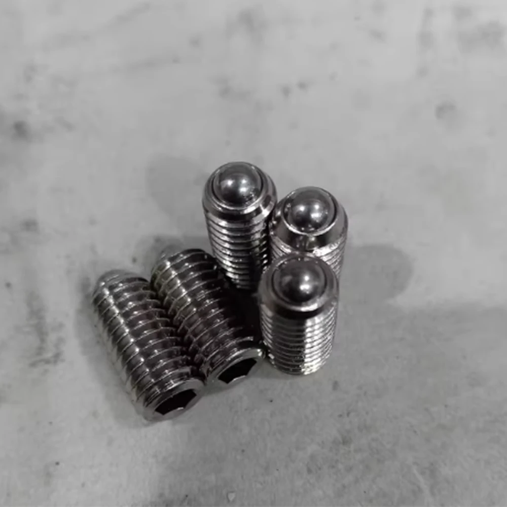Hexagon Socket Spring Ball Plunger Point Set Screw M6 M8 M10 M12 M16 304 Stainless Steel Allen Headless Grub Screws Bolts
