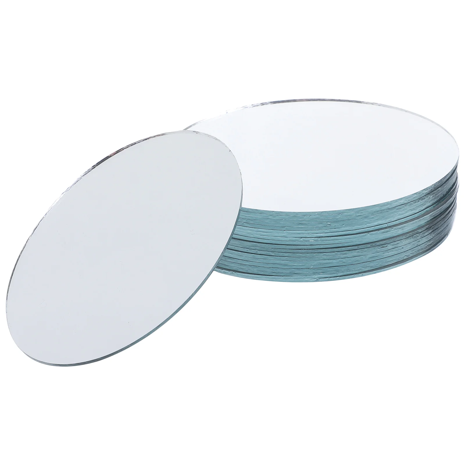 

20 Pcs Oval Lens Makeup Mirror for and Crafts Small Mirrors Vanity Tiny Glass