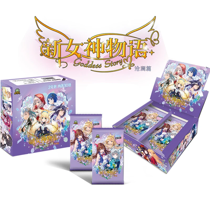 

New Goddess Story Anime tcg ccg Collection card Booster Box +1PR NS-2M-14 Child Board Game in stock FAST SHIPPING