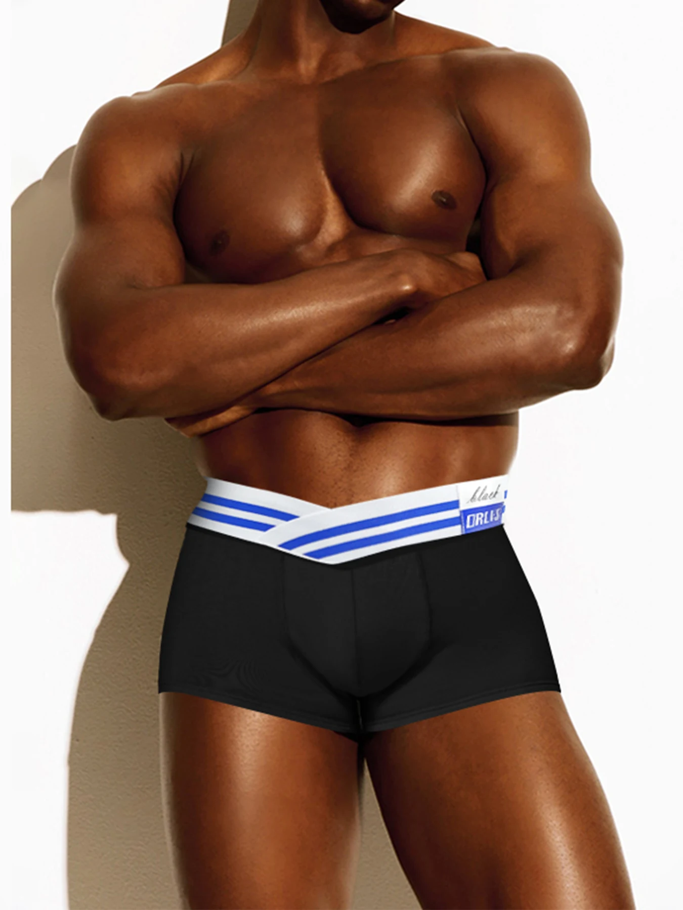 ORLVS 1PCS Modal Men Underwear Boxers Breathable Men's Panties Sexy Low Waist Mens Underpants Boxershorts Men Lingeries Trunks