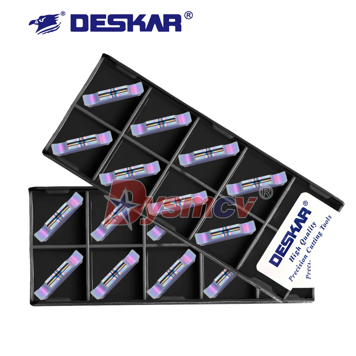 

DESKAR 100% Original MGGN150 MGGN300-JM TF618 CNC Lathe Slotting Cutting Blades Processing Rainbow Quenched Steel Special Blades