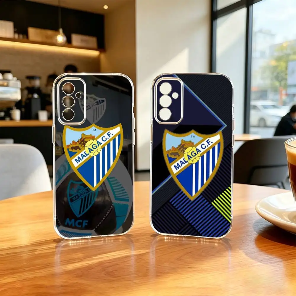 Football Cool M-Malaga CF Phone Case For SamsungA10,12,20,21S,30,31,40,50,51,52,70,71 Transparent Cover