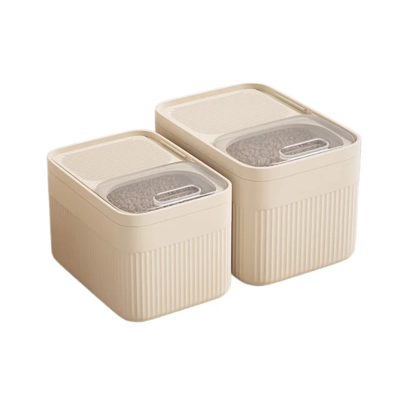 High Quality Eco-Friendly Plastic Stackable Pet Dog Cat Food Storage Container Moisture-Proof Sealed