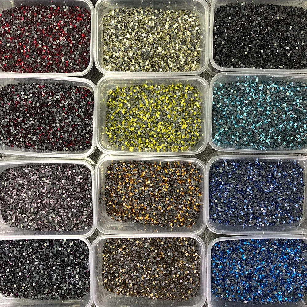 bulk Wholesale DMC Iron On Hotfix Hot Fix Crystal Rhinestone Clear Green Pink Blue Yellow Red Purple