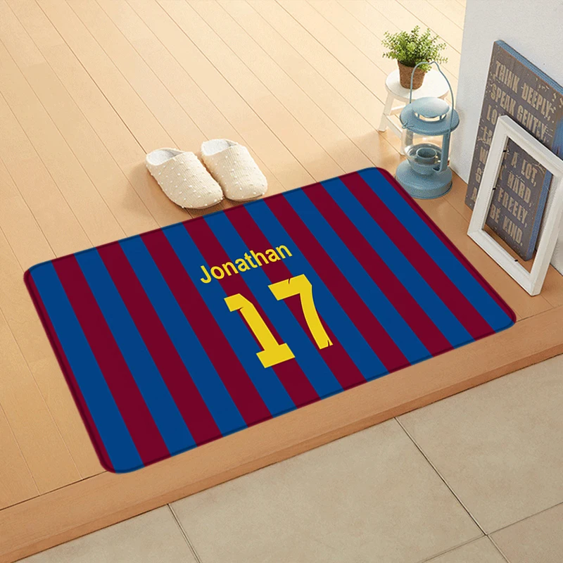 الكلمة حصيرة عدم الانزلاق القدم البساط لمدخل كرة القدم جيرسي المدخل السجاد المطبخ المياه امتصاص السجاد رقيق السرير الحصير ديكور المنزل