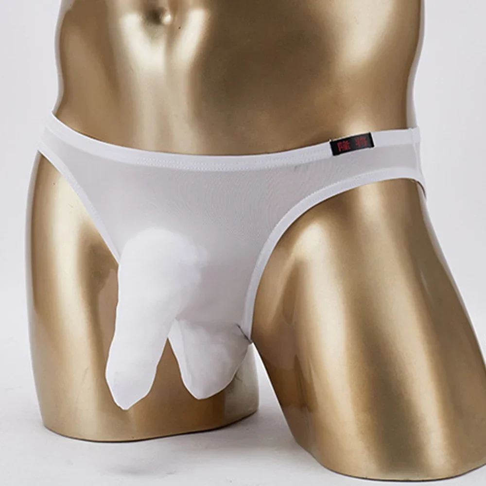 

Mens Bikini Underwear Elephant-Nose Lingerie Briefs Men Sexy Breathable PenisBig Pouch Low Waist Panties String Homme