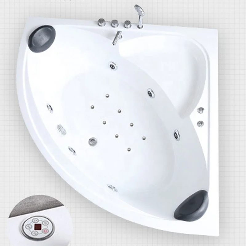 

&c Corner Couples Whirlpools Bathtub, Bathroom air Bubble Jets Acrylic Bathtubs Heart Round Shape Hydro Massage Hot Tub