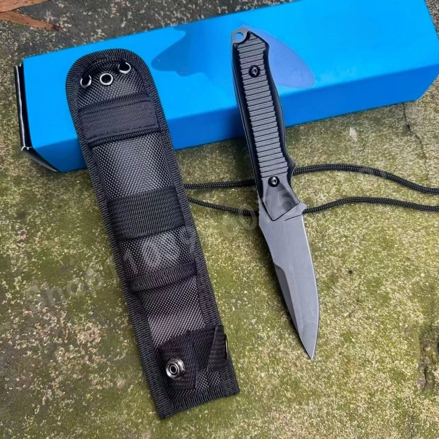 

Нож BM 140BK с фиксированным клинком высокой твердости, клинок из стали 440C, алюминиевая нескользящая рукоятка, легкий и прочный, практичный нож для резки